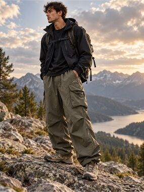 NEW All Mountain Striker Combat Pants Unisex Cargo Hiking Utility - Green